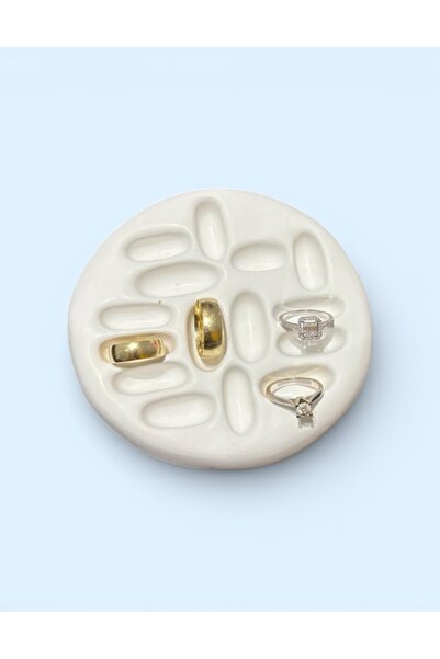 Major Hobi طبق عرض المجوهرات مصنوع يدويًا من مسحوق الحجر