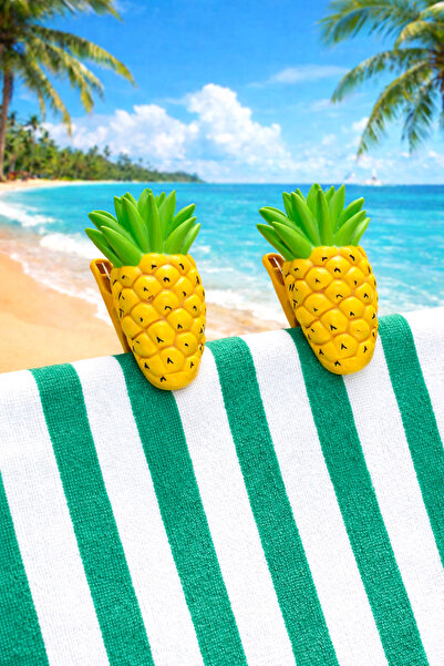 Boldy 2-Pack Pineapple Lounger Clip - Beach Clip-Carpet Clip-Towel Fixer-Table Clip-Towel Clip