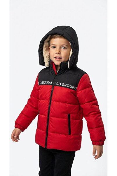 RBL COLLECTİON Erkek Çocuk Şişme Mont Kapşonlu İçi Kürklü Kapşon Kürklü