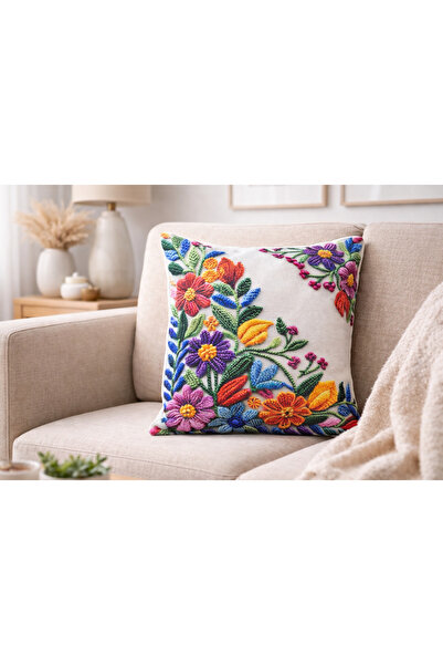 ÖZDAĞ HOME CONCEPT Digital Print Patterned Throw Pillow Cover 43X43 cm – Prem...