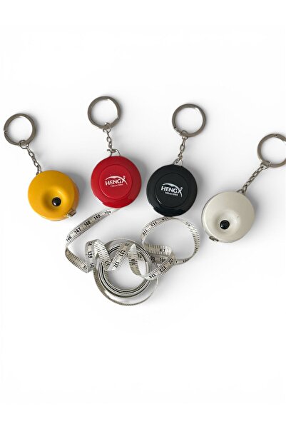 HENGX Anahtarlık Metre 150 cm – Otomatik Geri Sarımlı Mezura – Terzi, Beden &...