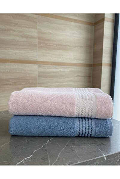 COTTOWEL'S منشفة حمام منقوشة من تشافوس، طقم من قطعتين، مقاس 90×150 سم / منشفة...