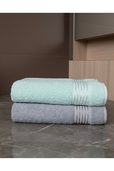 COTTOWEL'S منشفة حمام منقوشة من تشافوس، طقم من قطعتين، مقاس 90×150 سم / منشفة...