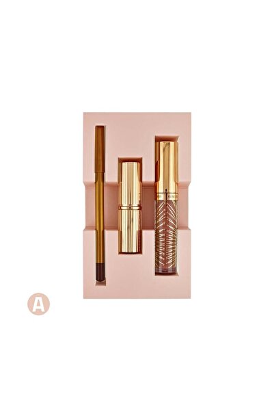 roseberry طقم شفاه المتكامل 3×1 (Lipliner + Lip Glossy + Matte Lipstick)، روز بيرى درجة A