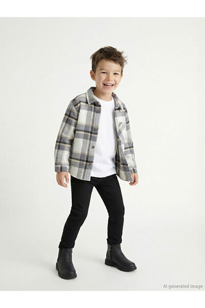 LC Waikiki Lcw Kids Black Basic Gabardine Boys' Trousers