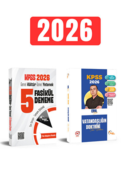 Doktrin Yayınları 2026 KPSS Genel Kültür Genel Yetenek 5 Fasikül Tamamı Çözüm...