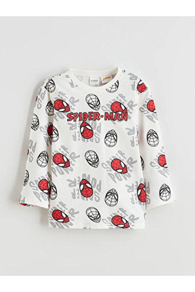 LC Waikiki مجموعة بيجاما للأولاد من LCW Kids Ecru Spider-man مطبوع