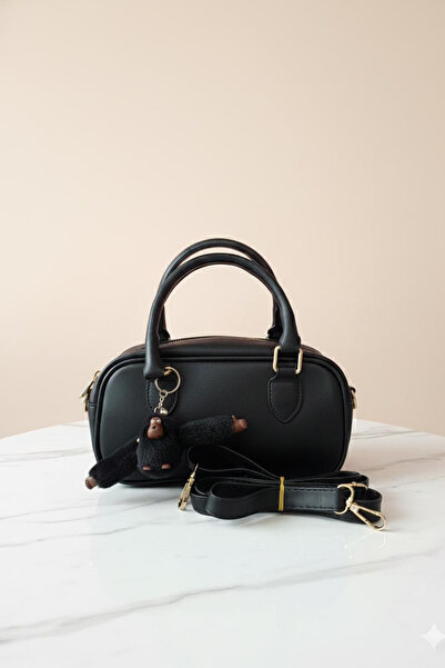 Gebiç Women's Bag Hand and Shoulder Bag with Teddy Bear Accessories