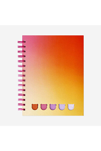 Flying Tiger Copenhagen Turuncu Spiralli Bölmeli Defter