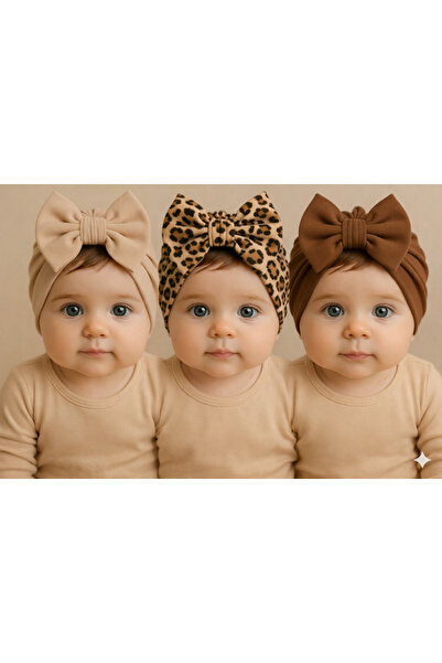 Baby Bakkal 3 ADET BEBEK HEDİYELİK BONE (0-18) Ay arası