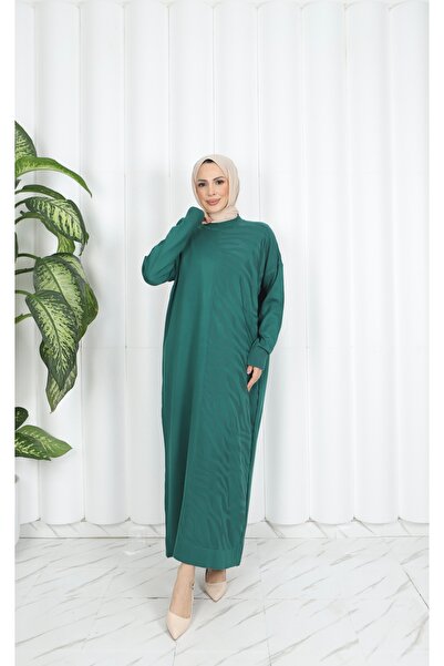 NİSUM MODA Zebra Patterned Mercerized Dress