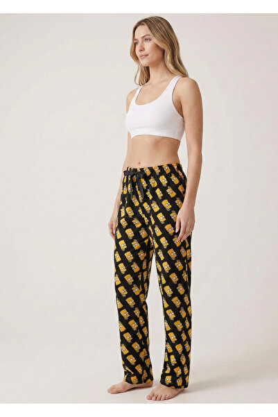 Pijahane ملابس نوم سوداء بتصميم شخصية سيمبسون