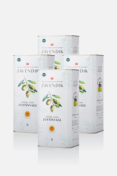 Zavendik 4x5 Lt. Organik Natürel Sızma Zeytinyağı
