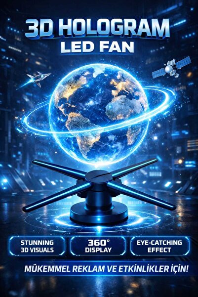 METSATEK 3D HOLOGRAM LED FAN 60CM