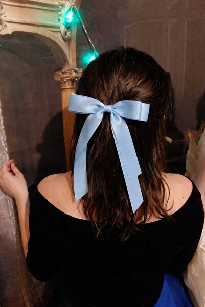 MAKSESUAR Women's Blue Bow Ribbon