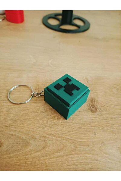 MINECRAFT Creeper Clicker Anahtarlık - 3D Printer