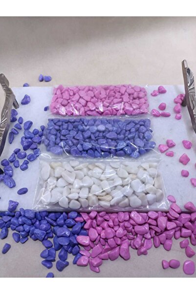 Royall Craft Pembe-Lila-Beyaz Taş 300 gr- Dekor, Hobi, Teraryum, Akvaryum Set 14