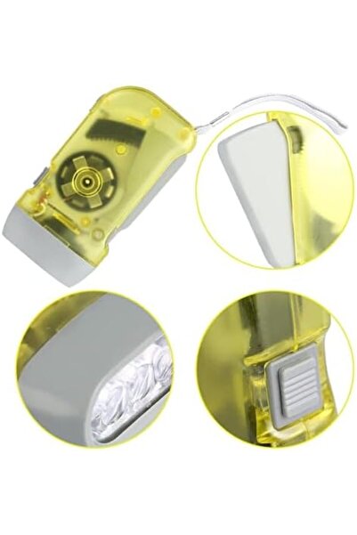 BRF Defyasell Manyetolu Dinamolu Kendinden Şarjlı Pilsiz Krank El Feneri, Çok...