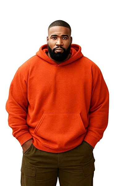 oneagılyazı 3 Yarn Combed Cotton Plus Size Unisex Sweatshirt