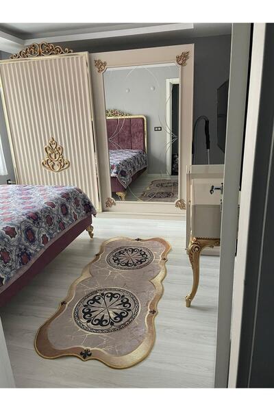 Home Yıkanabilir Kaymaz Taban Halı Mutfak Dekor Yolluk Koridor Salon Halısı