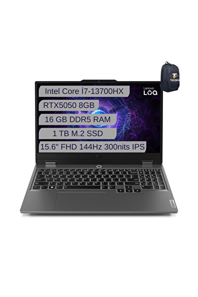 LENOVO LOQ 15IRX10 I7-13700HX 16GB 1TB SSD 8GB RTX5050 15.6 FHD 144Hz FreeDOS
