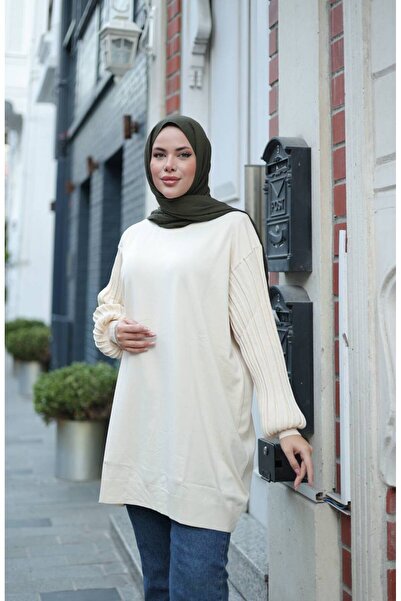 NEW DAĞ Balon Kol Oversize Kazak