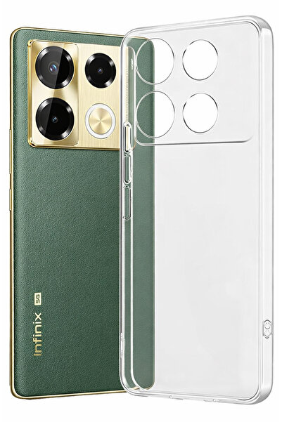CEPSTOK Infinix Note 40 Pro Case Transparent Camera Protected Flexible Soft Silicone