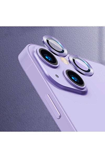 zore iPhone 13 Mini Cl-07 Camera Lens Protector - Purple