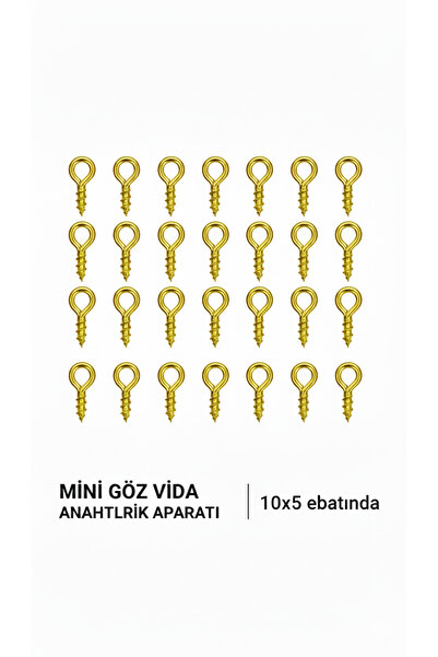 Markasız ucuz 100 Adt Vidalı Piton Kanca – Metal Askı Aparatı (Toplu / Adet S...