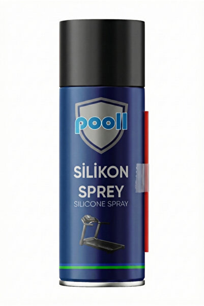 POOLL Koşu Bandı Yağı 400 ML Silikon Spreyi Emniyet Kemeri Spreyi Uzatma Hortumu+Yedek Başlık