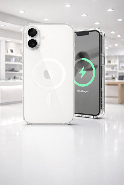 CAMCI İPHONE 16 PLUS UYUMLU Sert Sararmaz Megsafeli Ultra Kaliteli Animasyonl...