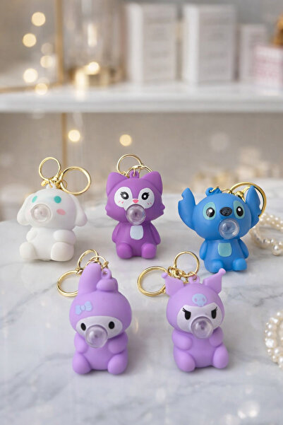 Atsutech Character Bubble Blowing Keychain - Cute Bag Accessory