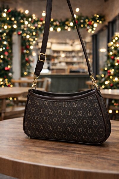 Edia Farme Monogram Kadın Çapraz Çanta / Kadın Omuz Çantası