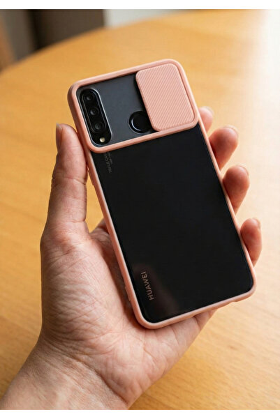 Rivor Huawei P30 Lite Uyumlu Kılıf Kamera Koruma Sürgülü Buzlu Tasarım Sert K...