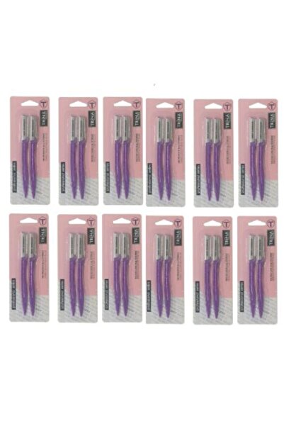 Trina Profesyonel 2'li Kaş Usturası 12 Paket Set