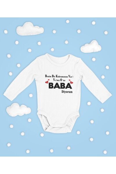 SEVBANO بدلة قطنية ناعمة للجنسين بأكمام طويلة وأزرار كبس مكتوب عليها My Daddy...