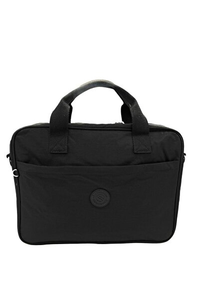 Sanmorris Unisex Klinkır Dark Gray Colored Waterproof Crossbody Bag with Lapt...