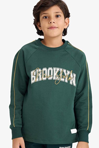 DeFacto Μπλουζάκι για αγόρια oversized με φαρδύ λαιμόκοψη με τύπωμα με μακριά...