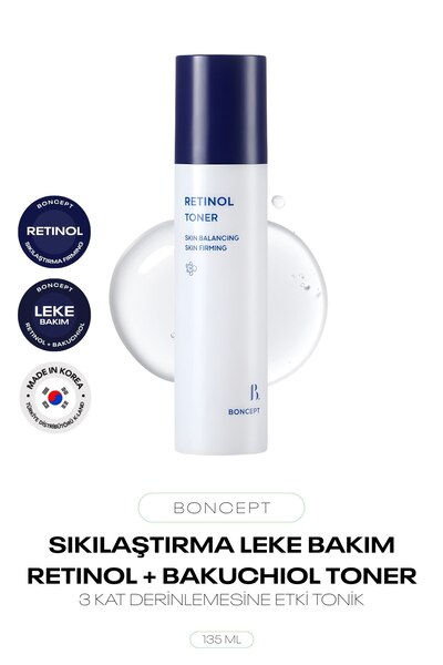 BONCEPT Retinol Tonik Sıkılaştırıcı ve Leke Karşıtı Retinol Toner