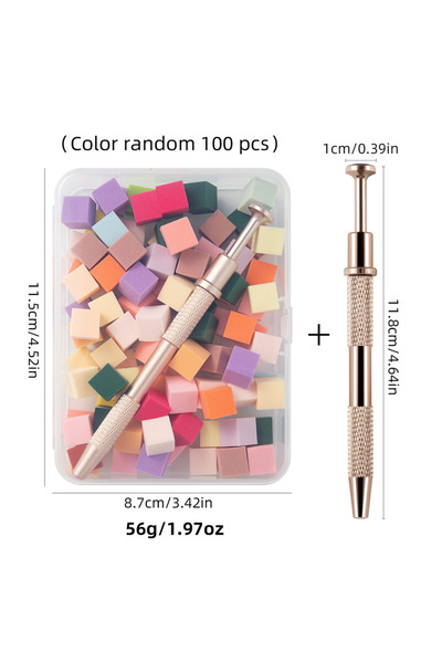 Choice مجموعة إسفنجات متعددة الاستخدامات (50/25 قطعة) لتزيين الأظافر، أداة إب...