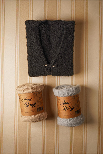 anne yeleği Elmas Desenli Yumoş - Kadın Yumuşak Dokulu Triko Yelek