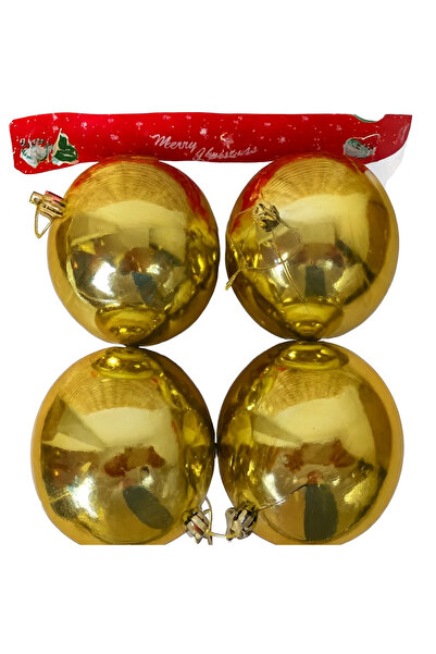 TAŞDELEN AVM زينة أوركا ذهبية لامعة غير لامعة 10 سم، مجموعة من 4 قطع، زينة شج...