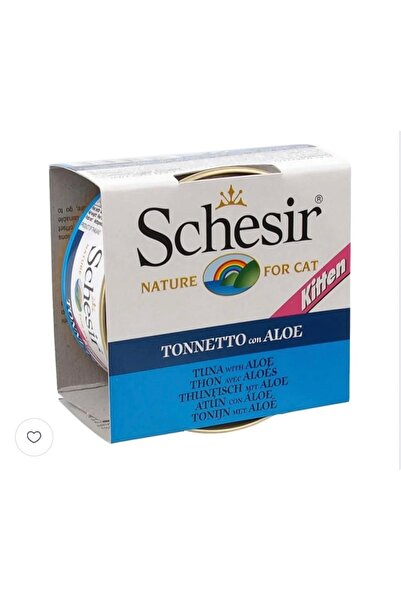 Schesir Shear Kitten Tuna Wet Cat Food with Aloe Vera, 85g * 14 cans