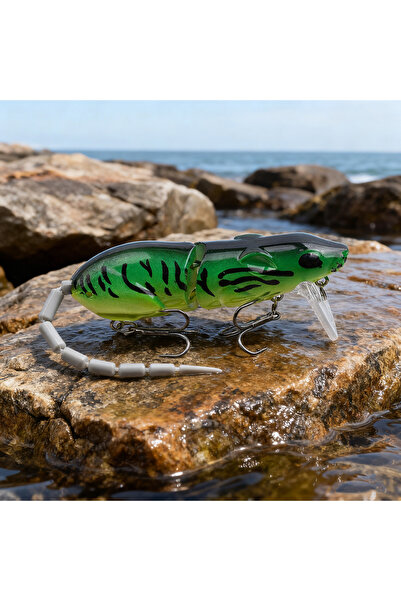 Choice طعم صيد على شكل فأر صناعي بلاستيكي بطول 15.5 سم، طعم سباحة، طعم لصيد س...