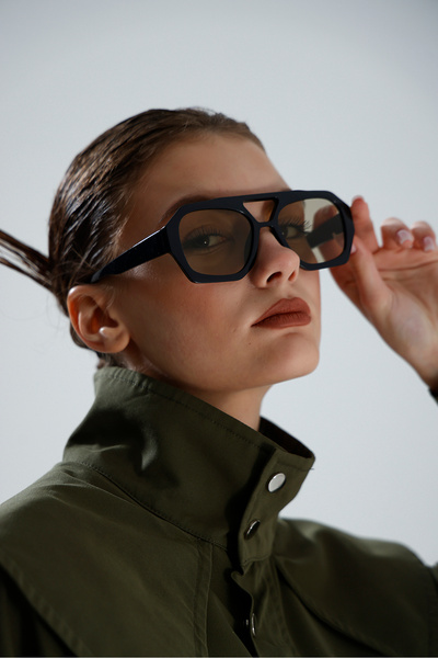 miii Leopard Pattern Modern Retro Uv Protection Cateye Sunglasses