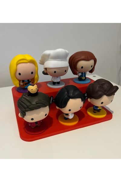 3Dklasiko Friends Temalı Figür Standı | McDonald's Koleksiyon Sergileme Rafı (Yalnızca Stand)
