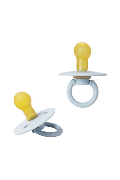 choice2 لهاية أطفال زرقاء قطعة واحدة، مصنوعة من مادة اللاتكس، حلمة مستديرة، ط...