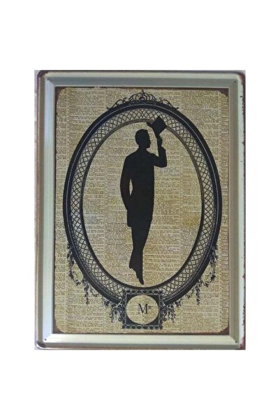 Alcoach Vintage Classic Wall Art – Elegant Gentleman Silhouette Design