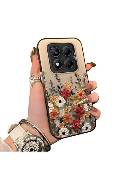 ucuc Xiaomi Redmi Note 14 Pro 4G Uyumlu Silikon Kenar Sert Arka Anti Düşme Kı...