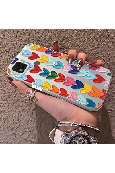 ucuc Xiaomi Poco C31 Compatible Silicone Edge Hard Back Anti-Fall Case Colorf...